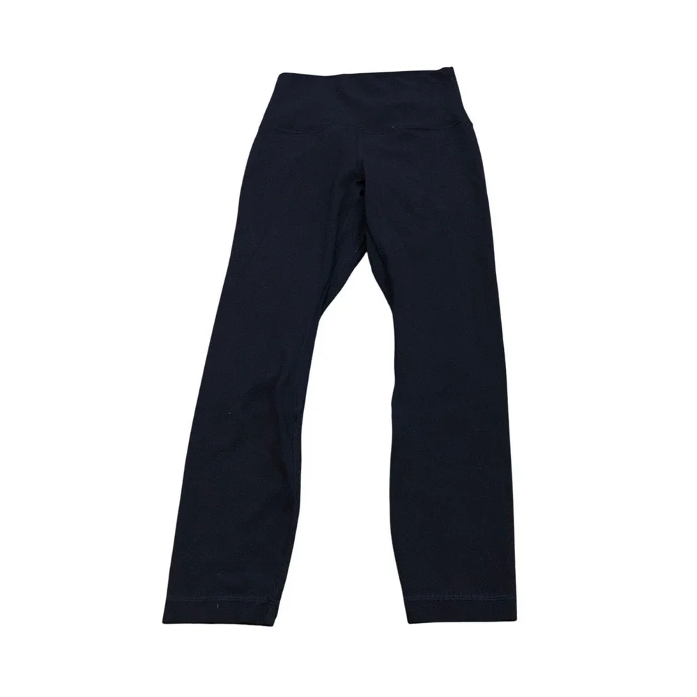 Lululemon Leggings Womens 4 Navy Blue Align High Rise 23 Inch Crop LW6BGJS